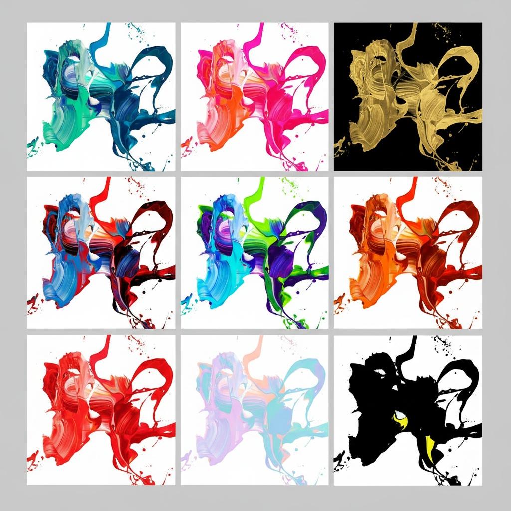 Chromatic Gestures In Ninefold Motion: A Singular Study Of Spontaneous Fluidity — Élise Muller