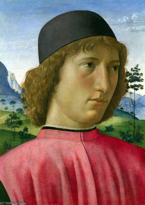 Portrait Of A Young Man In Red — Domenico Ghirlandaio