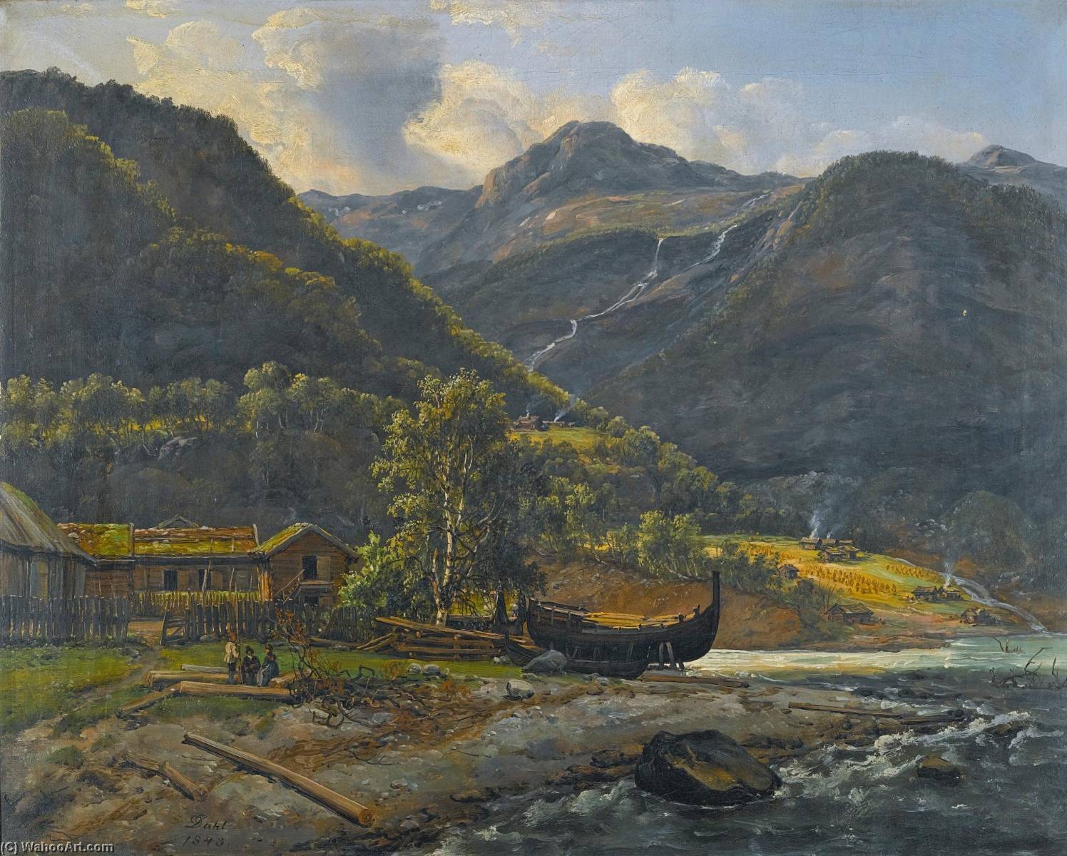 View At Skjolden In Lyster — Johan Christian Claussen Dahl