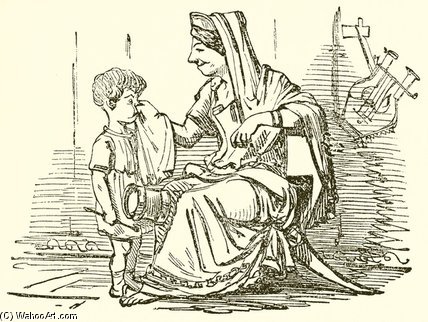 Cornelia, Mother Of The Gracchi — John Leech