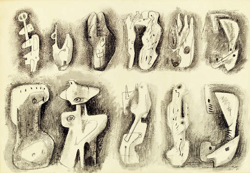 Ideas For Sculpture 5 — Henry Moore