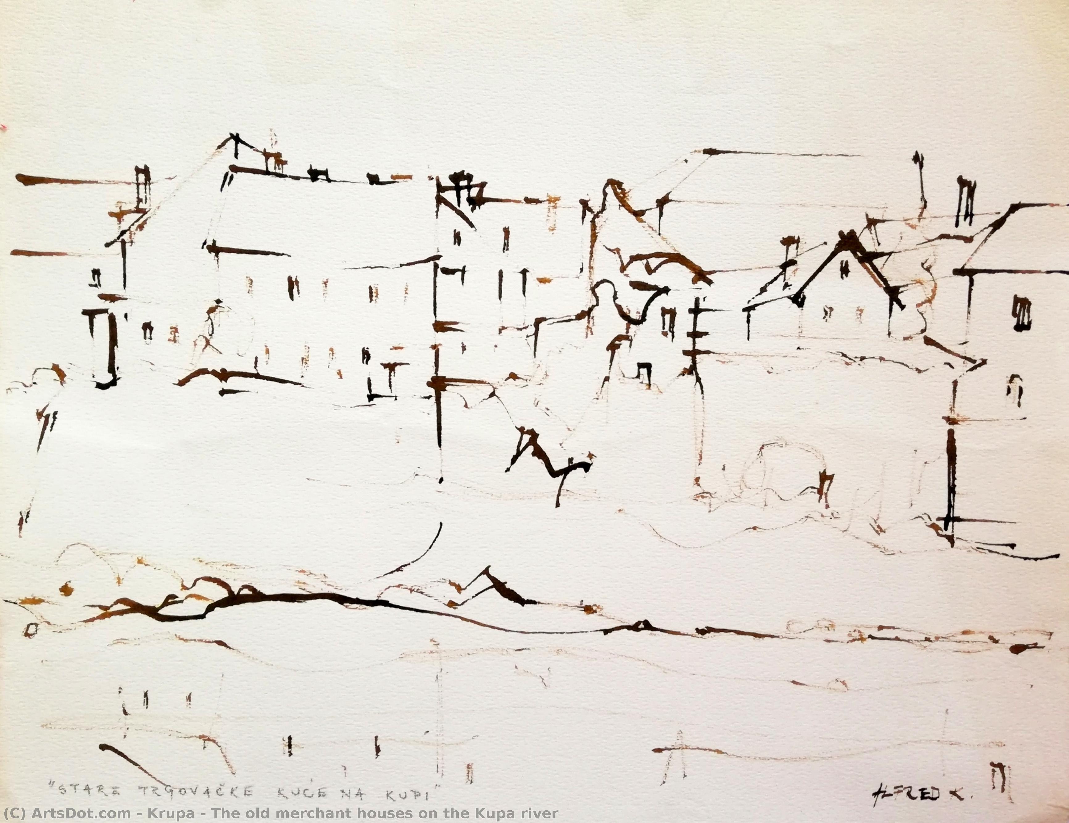 The Old Merchant Houses On The Kupa River — Alfred Freddy Krupa