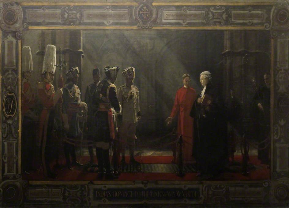 India's Homage To The Tomb Of The Unknown Warrior In Westminster Abbey — Frank Owen Salisbury