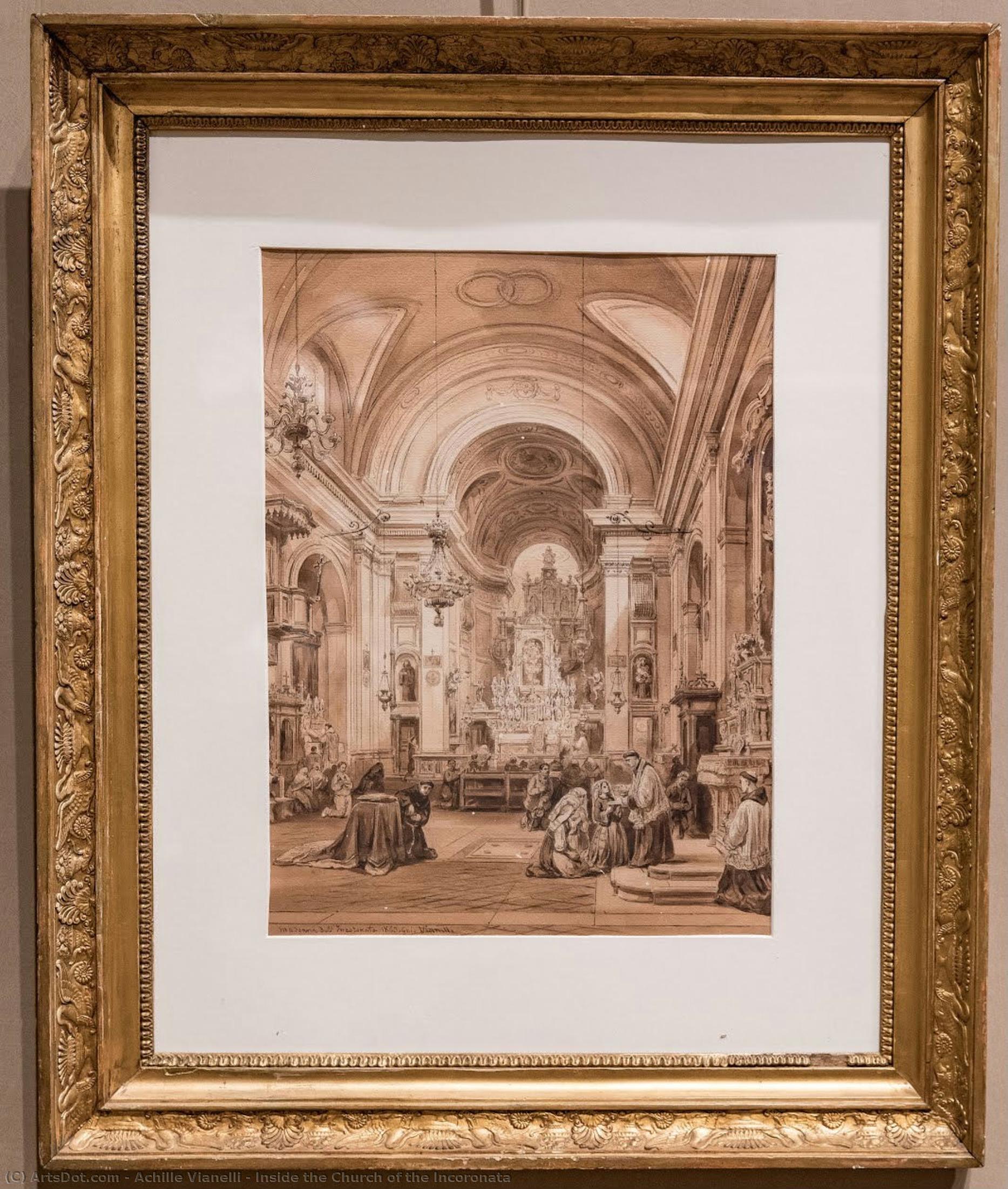Inside The Church Of The Incoronata — Achille Vianelli
