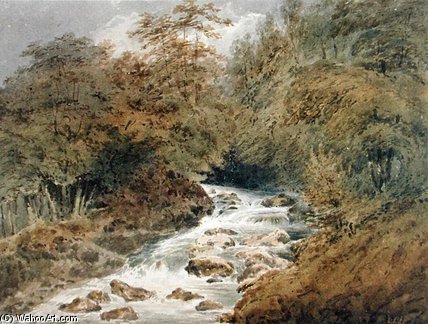 A Mountain Stream, — François Louis Thomas Francia