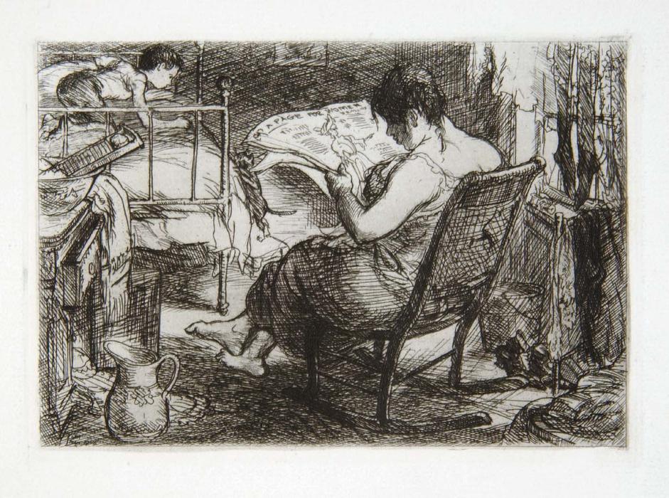 The Women's Page, From The Series New York City Life — John French Sloan