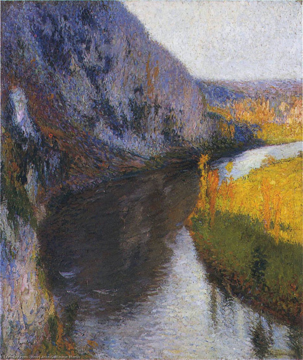Falaises Du Lot Aka The Cliffs Of Lot — Henri Jean Guillaume Martin