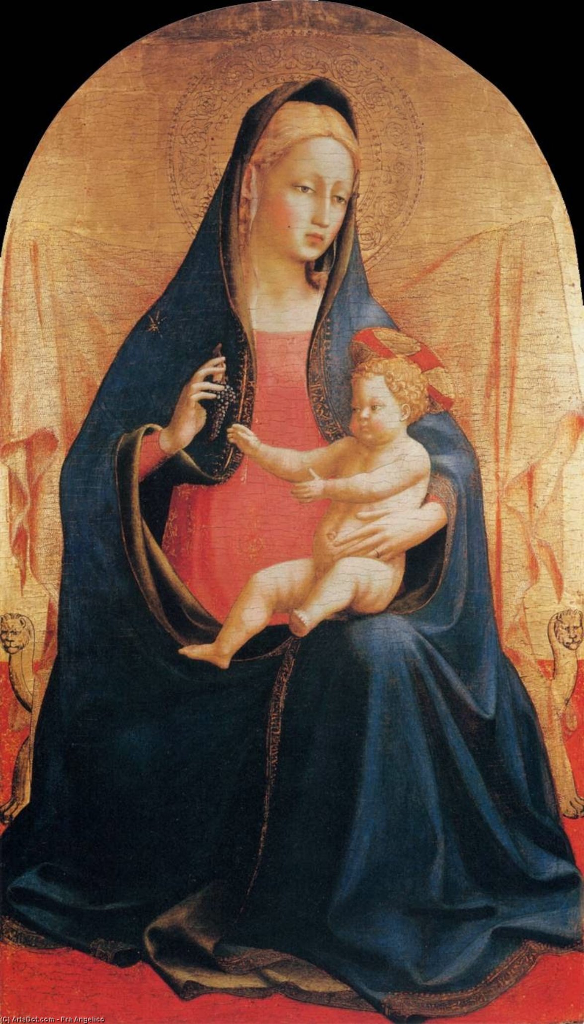 La Madonna Y El Niño De Los Uvas — Fra Angelico