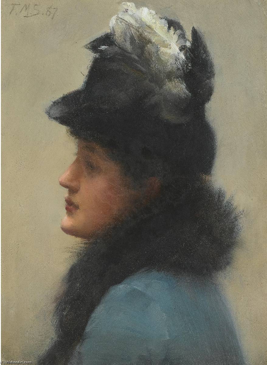 Portrait Of An Elegant Lady — Frank Markham Skipworth