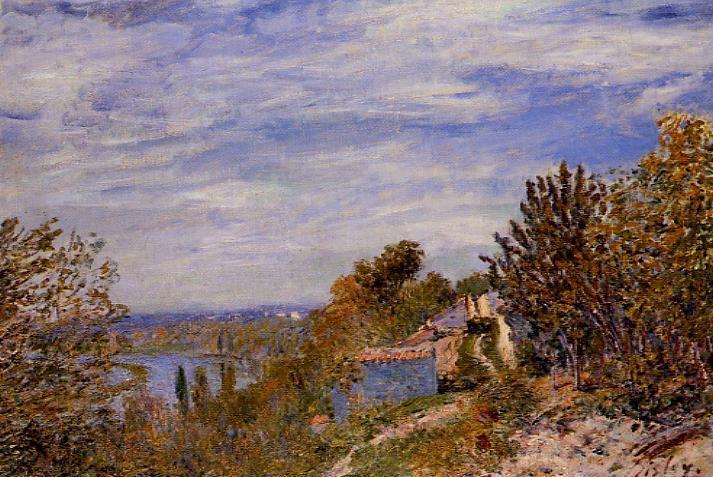Footpath In The Gardens At By — Alfred Sisley