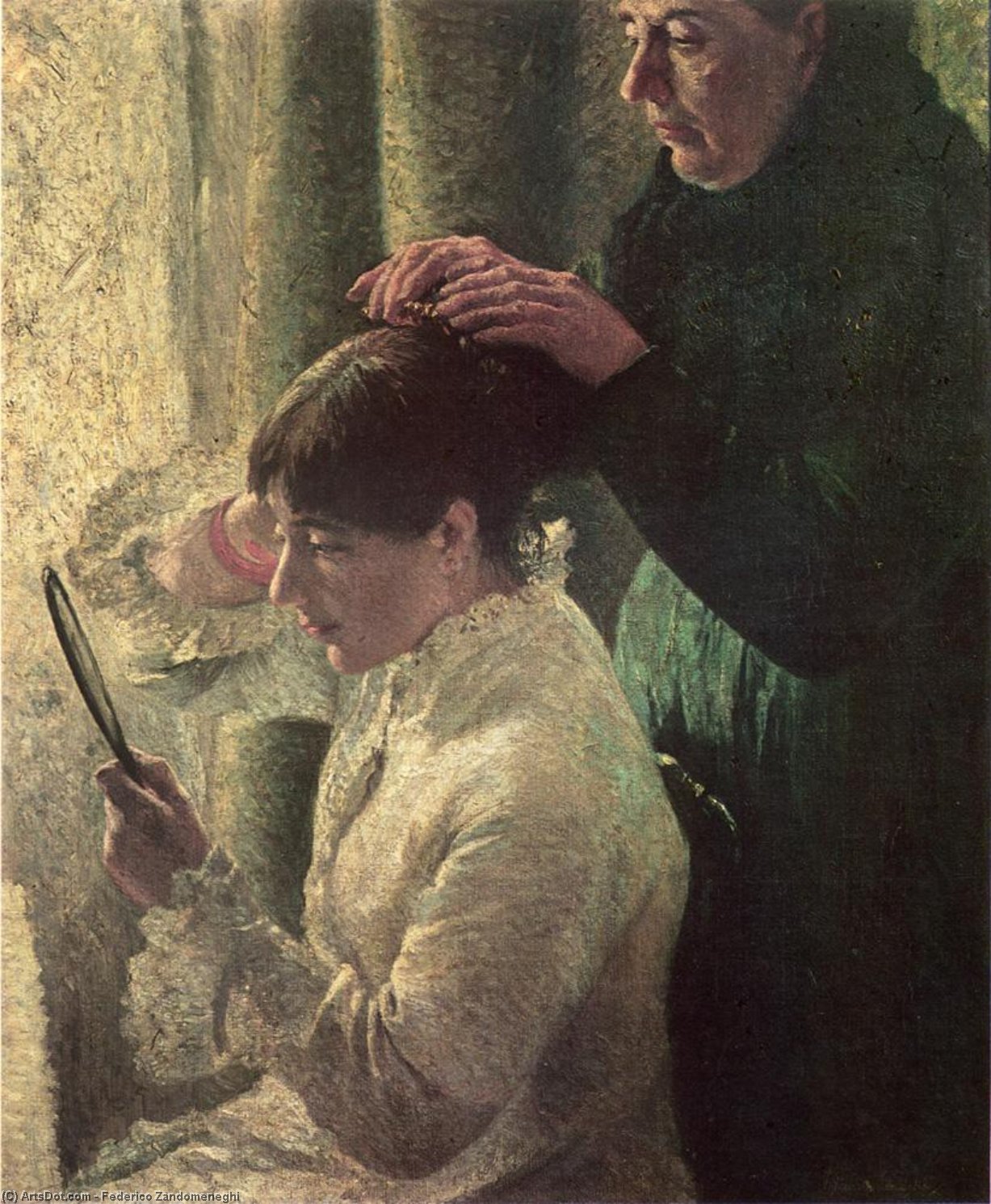 Mother And Daughter — Federico Zandomeneghi
