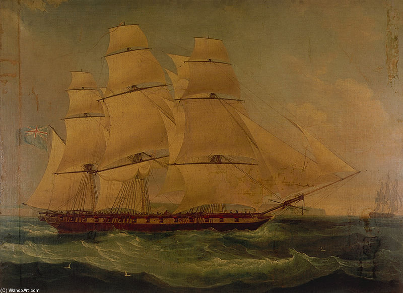 The East Indiaman Providence — Thomas Whitcombe