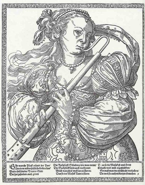 The Musicians, The Bassoon Player — Tobias Stimmer