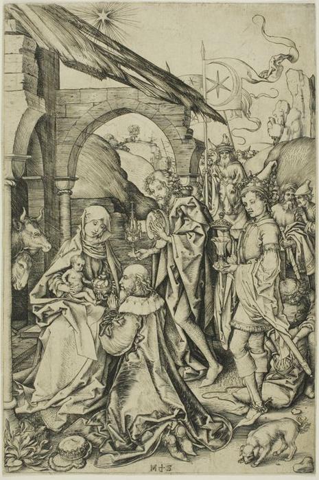 The Adoation Of The Magi — Martin Schongauer