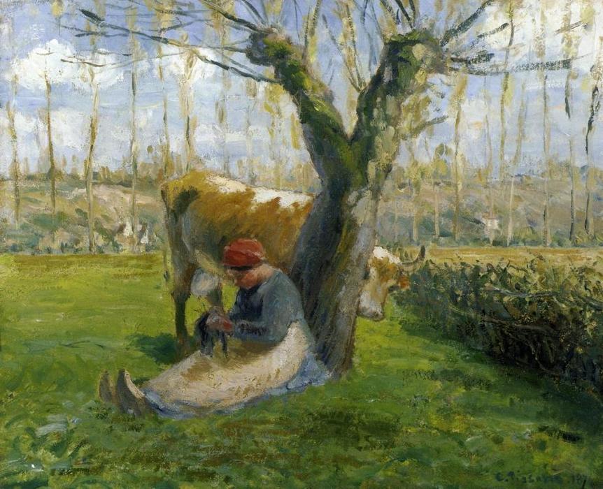 The Cowherd 2 — Camille Pissarro