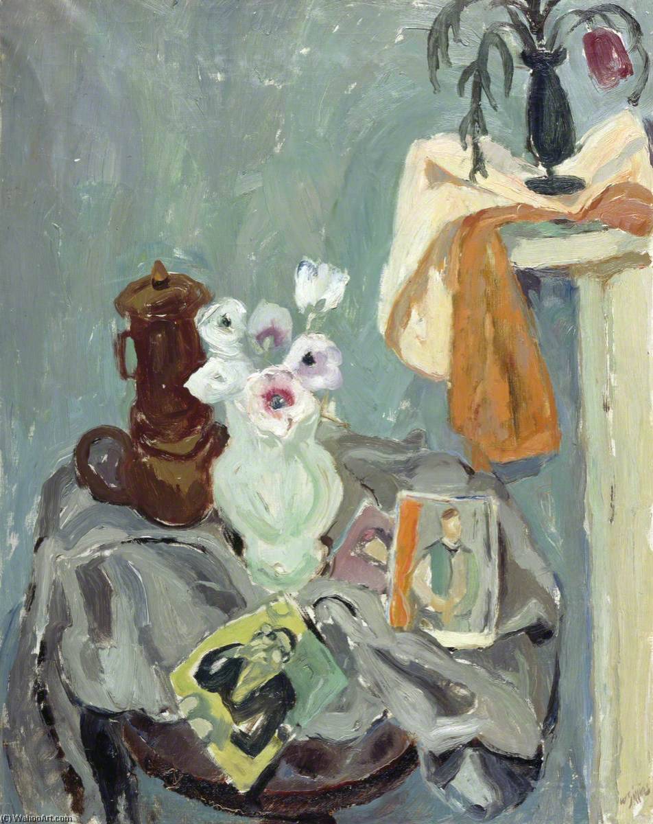 Still Life With Portrait Postcards — Sir William George Gillies