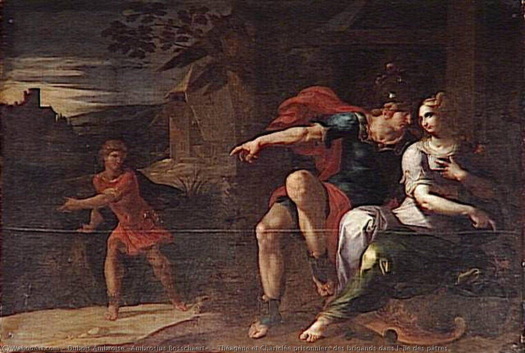 Théagène Et Chariclée Prisonniers Des Brigands Dans L'île Des Pâtres — Dubois Ambroise (ambrosius Bosschaert)