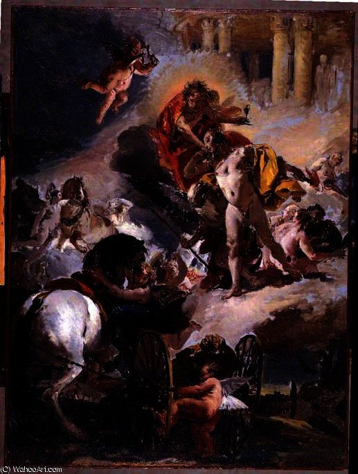 The Harnessing Of The Horses Of The Sun — Giambattista Tiepolo