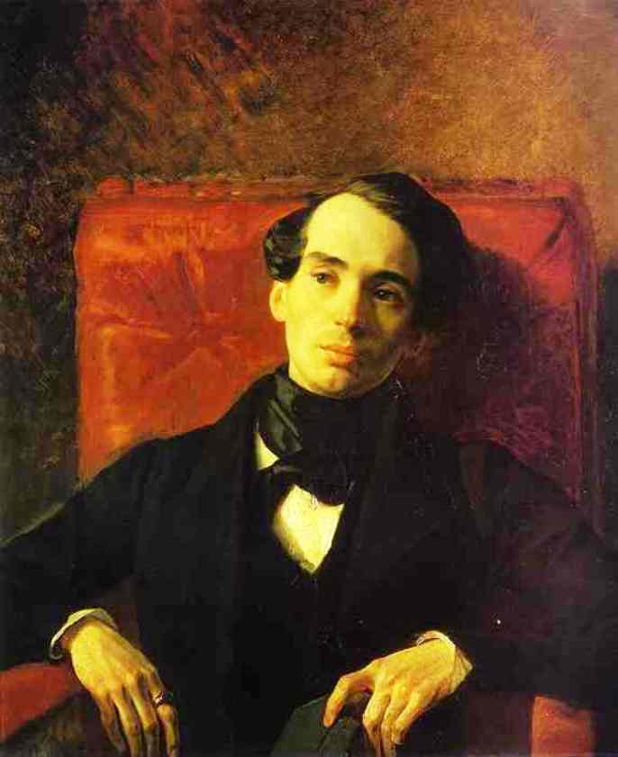 Portrait Of The Poet And Translator A. N. Strugovshchikov — Karl Brjullow