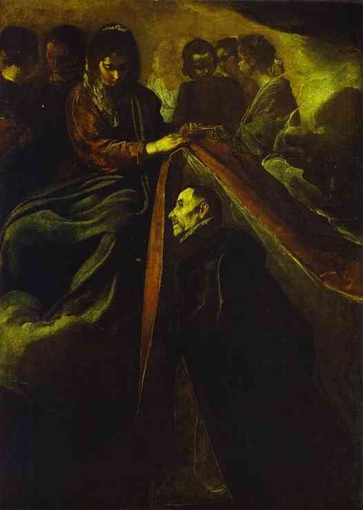 San Idelfonso Recibiendo La Chasuble De La Virgen — Diego Rodríguez De Silva Y Velázquez