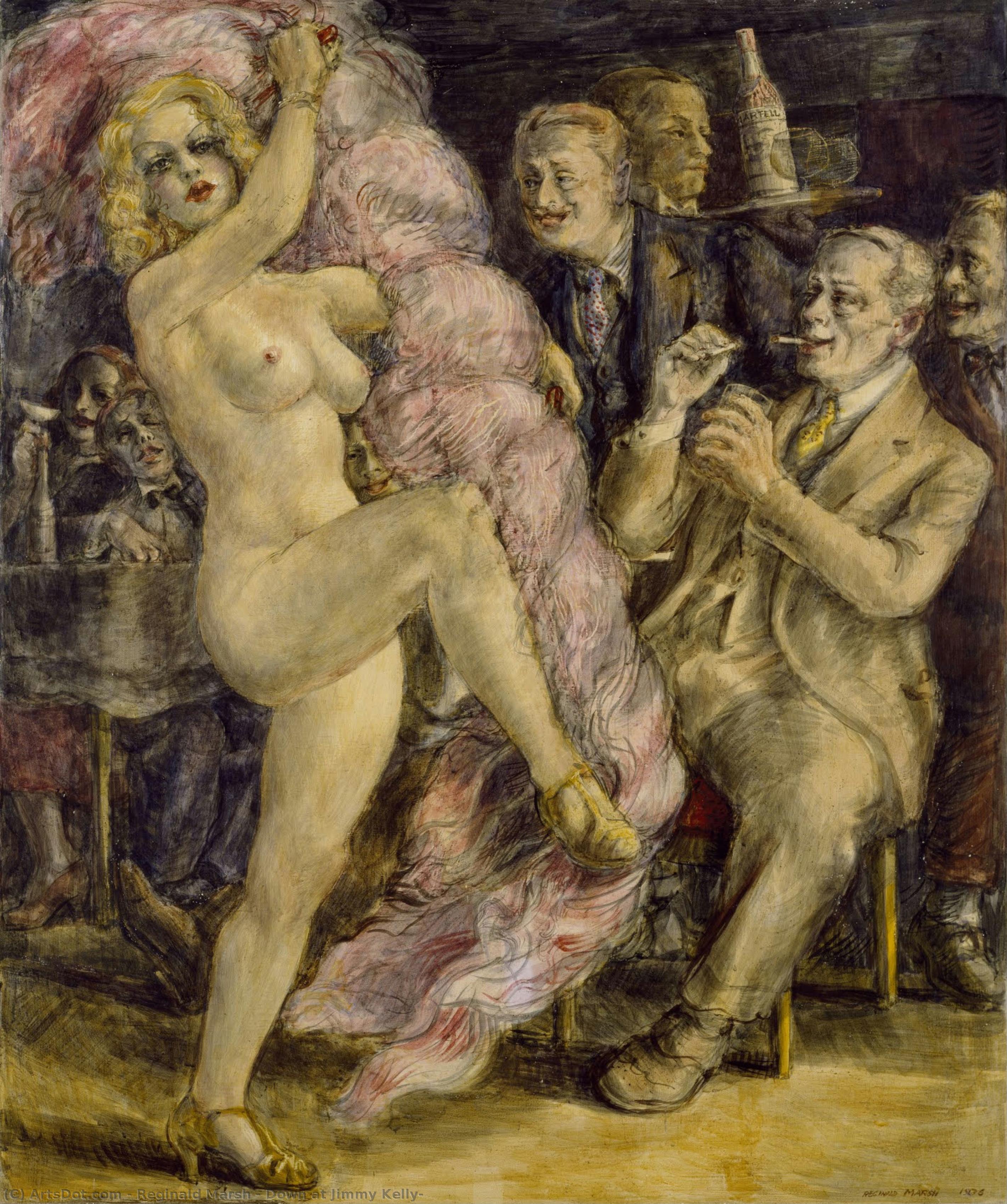 Down At Jimmy Kelly — Reginald Marsh