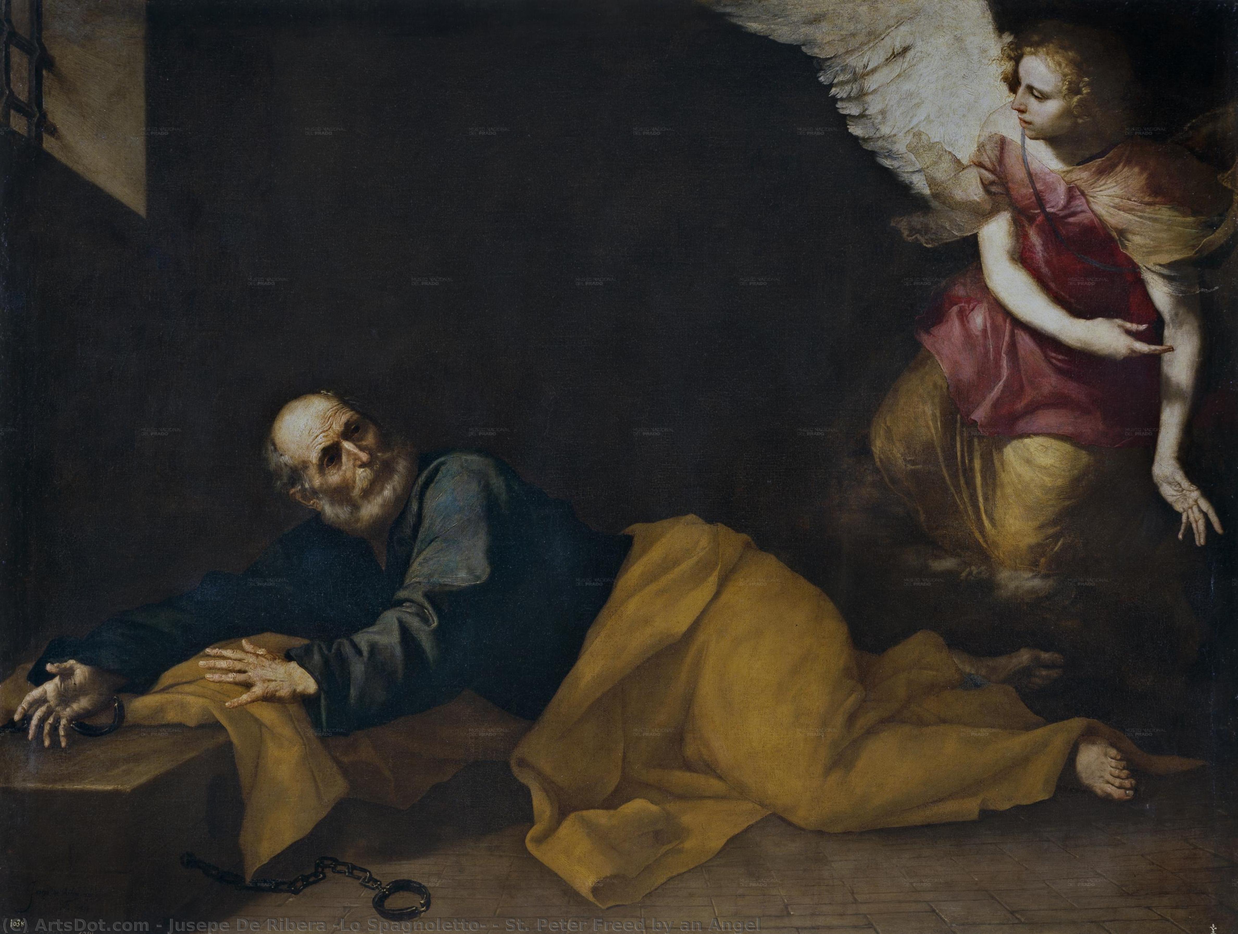 St. Peter Freed By An Angel — Jusepe De Ribera