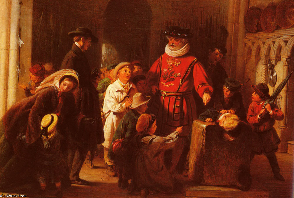 Children At The Tower — Henry Nelson O'neil