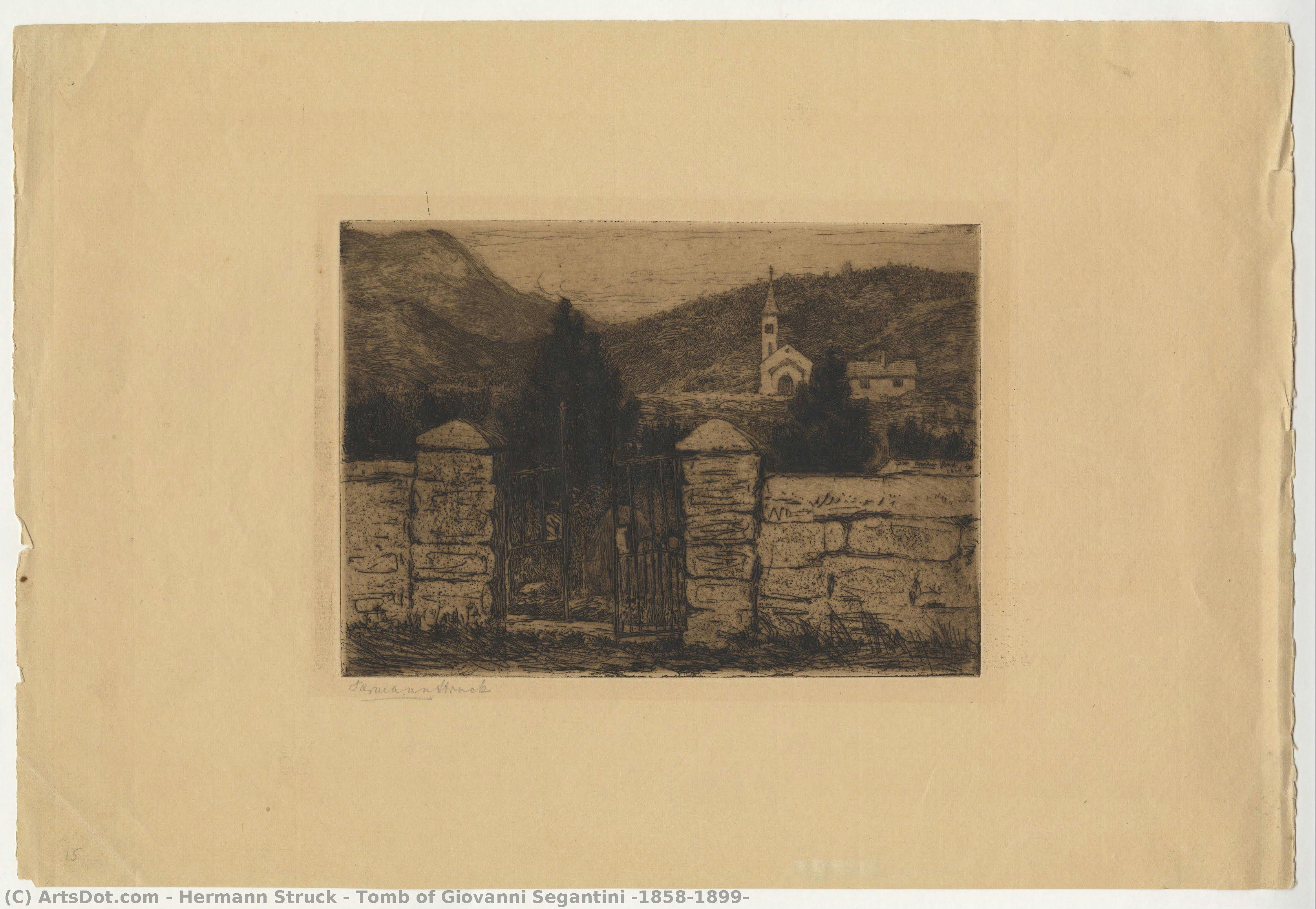 Tomb Of Giovanni Segantini (1858-1899) — Hermann Struck