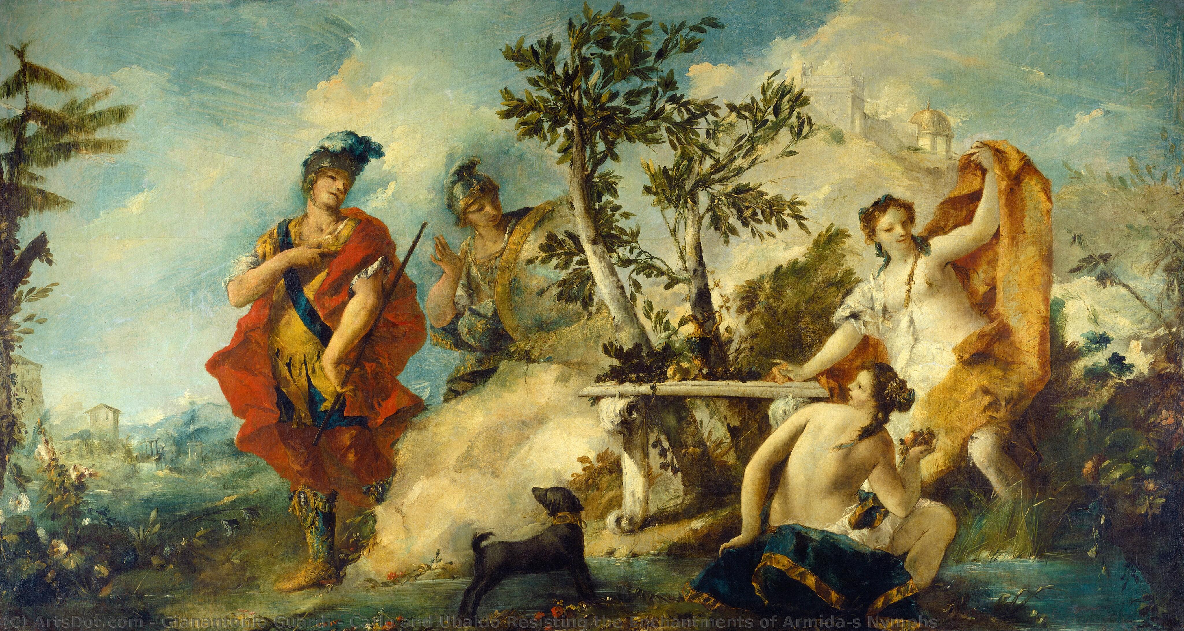 Carlo And Ubaldo Resisting The Enchantments Of Armida's Nymphs — Gianantonio Guardi