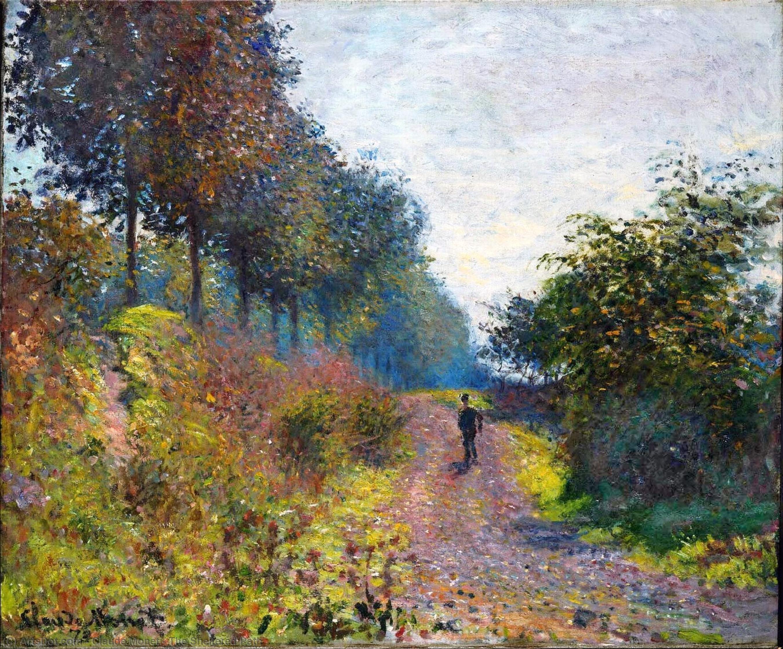 The Sheltered Path — Клод Моне