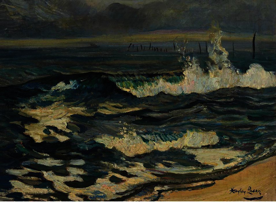 Sea At Bayhead — Richard Hayley Lever