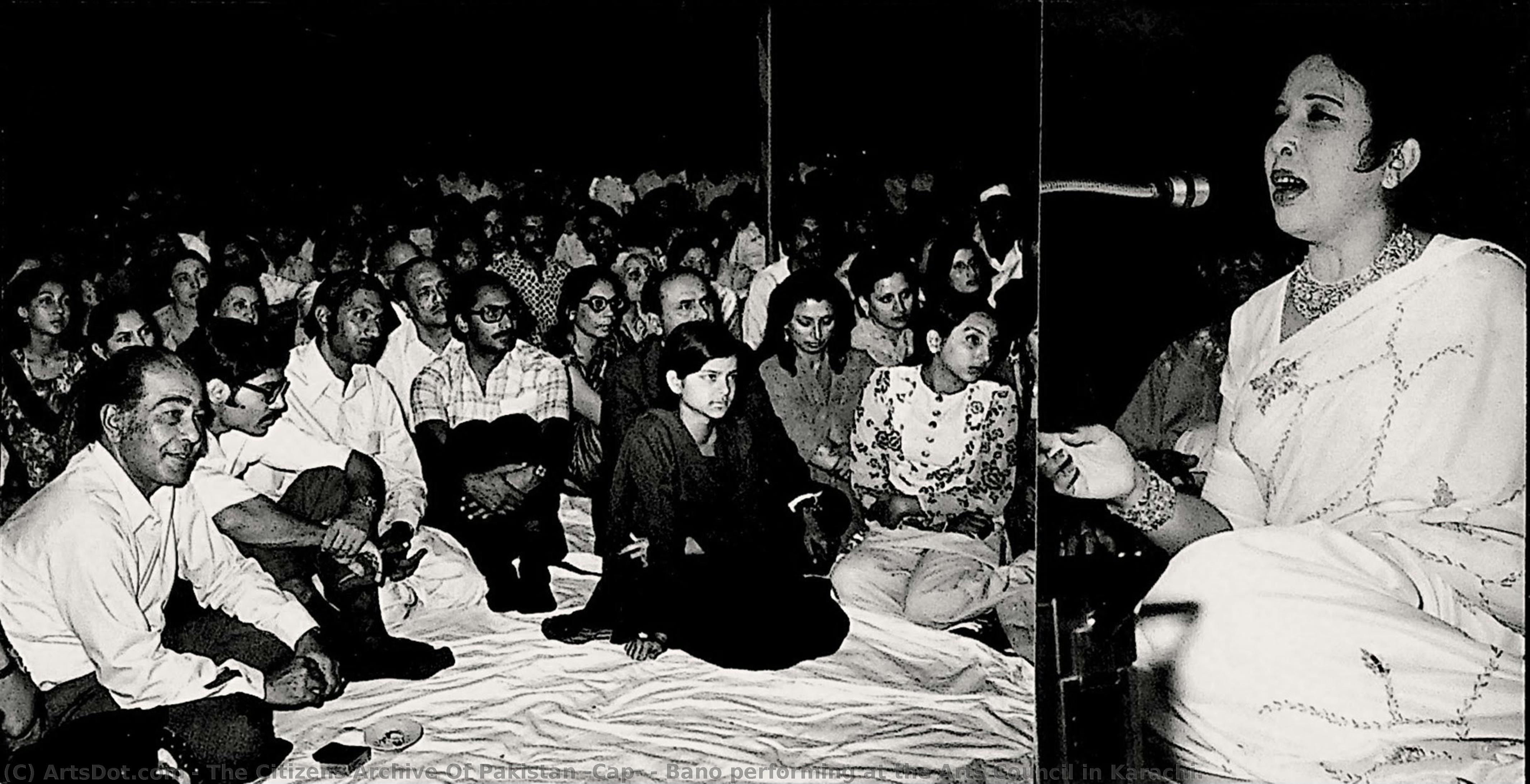 Bano Performing At The Arts Council In Karachi. — The Citizens Archive Of Pakistan (cap)