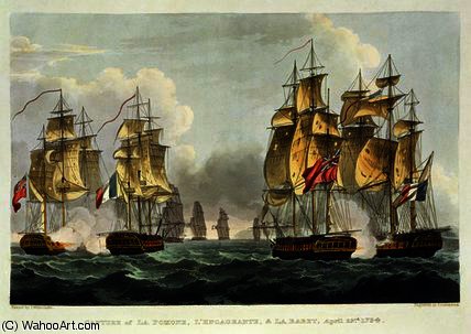 Capture Of La Pomone, L Engageante And La Babet — Thomas Whitcombe