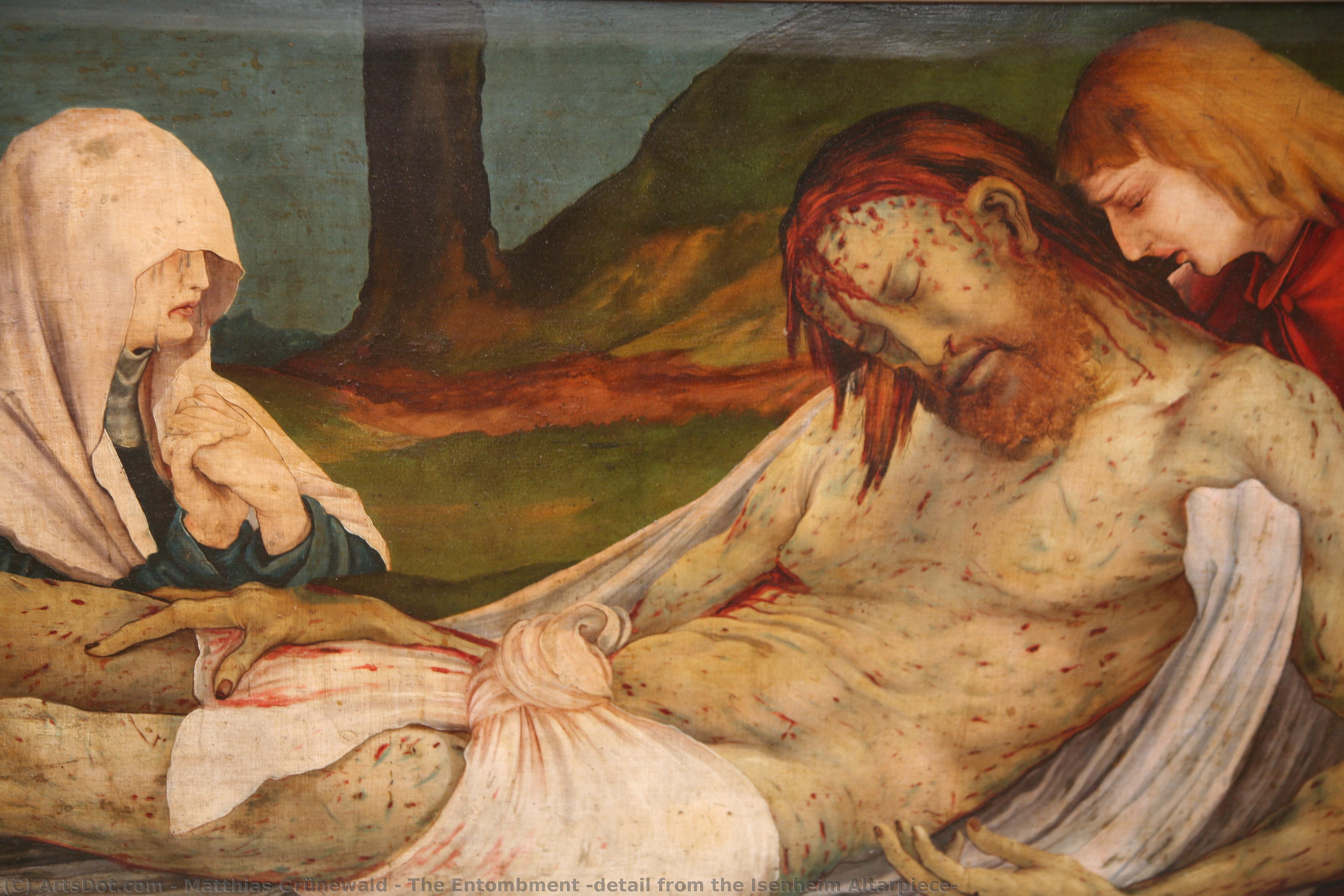 The Entombment (detail From The Isenheim Altarpiece) — Matthias Grünewald