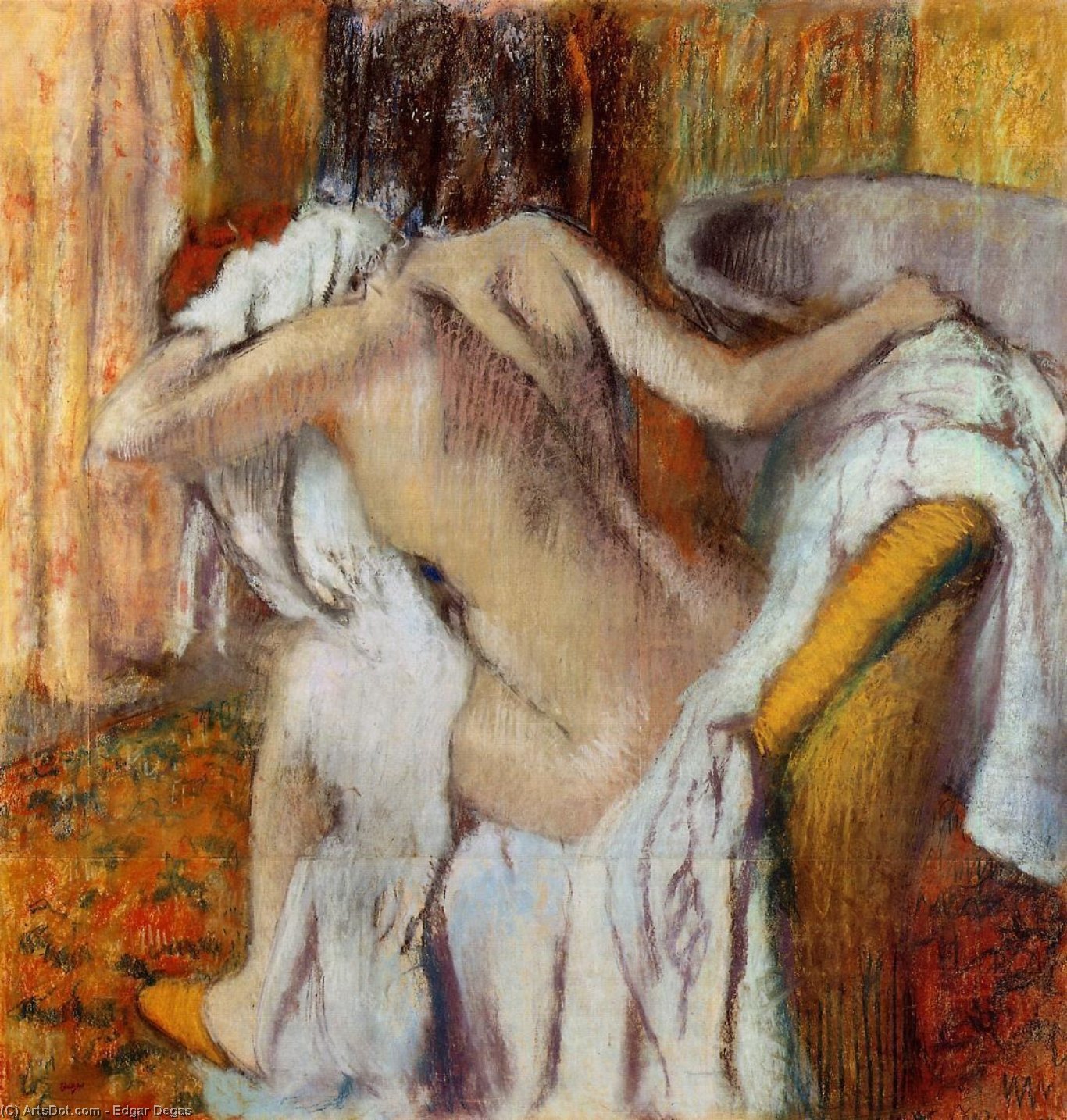 Frau Beim Trocknen — Hilaire-germain-edgar Degas