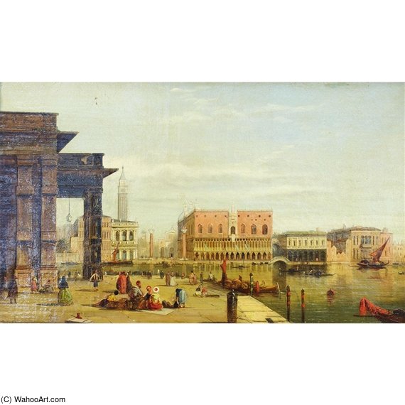 Venice With The Ducal Palace And The Campanile Tower — Alfred Pollentine
