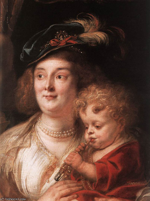 As The Old Sang The Young Play Pipes (detail) — Jacob Jordaens