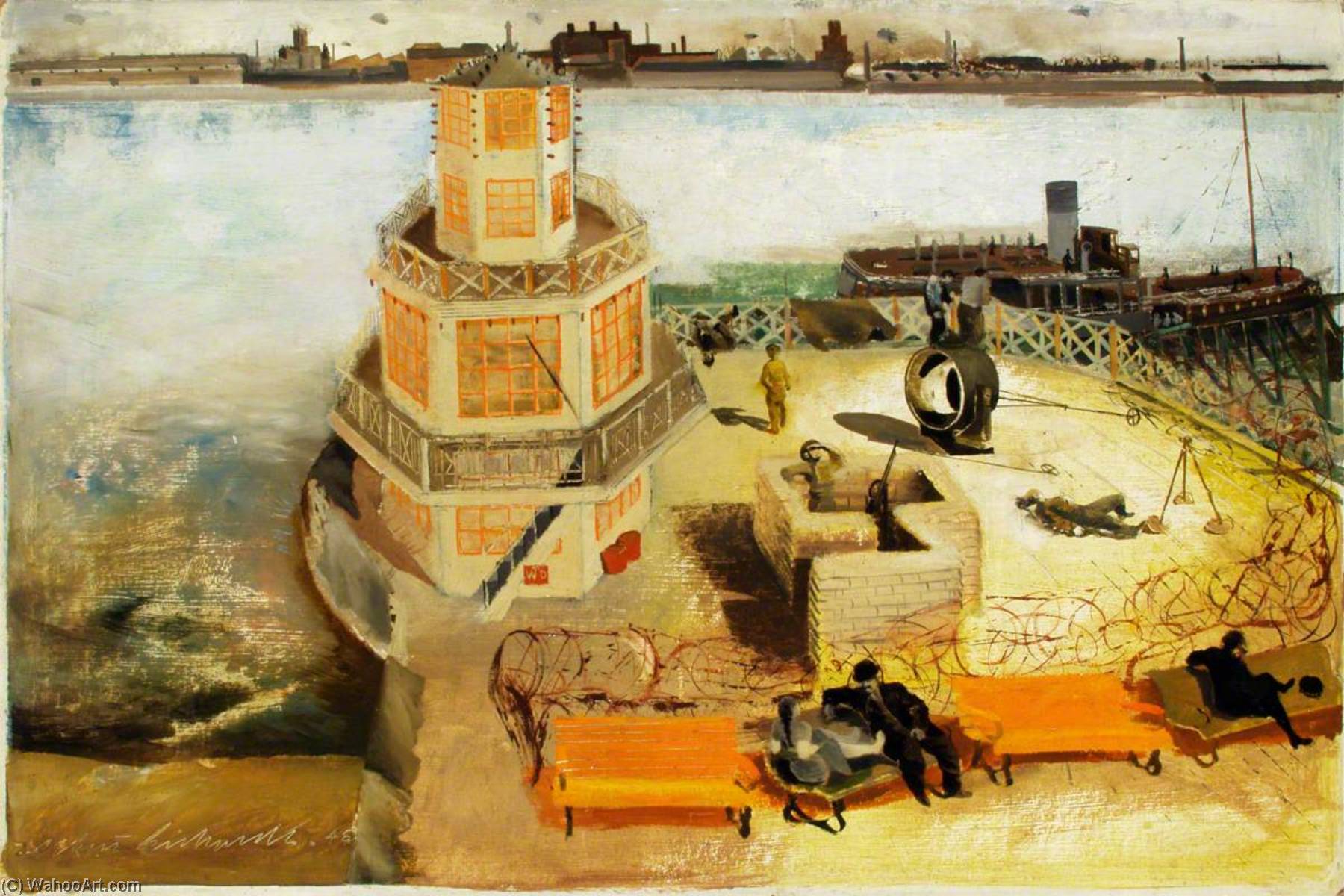 A Searchlight Battery — Albert Richards