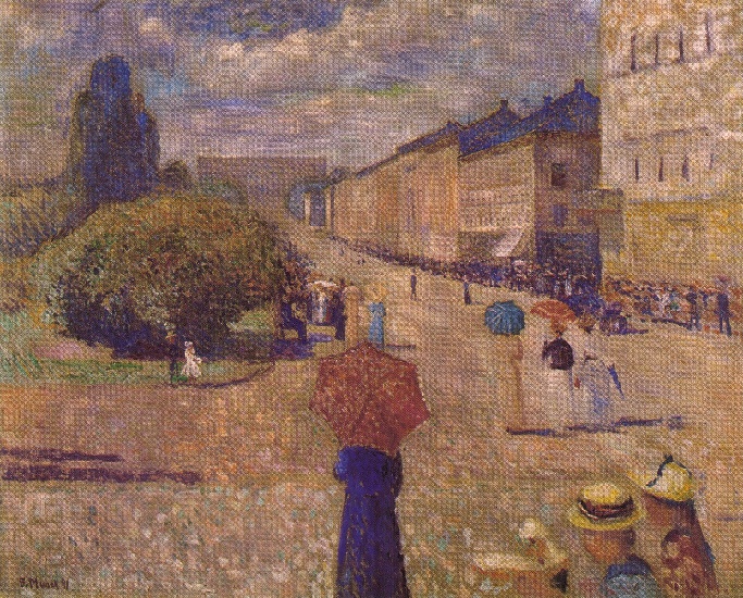 Spring Day Street Karl Johan — Edvard Munch
