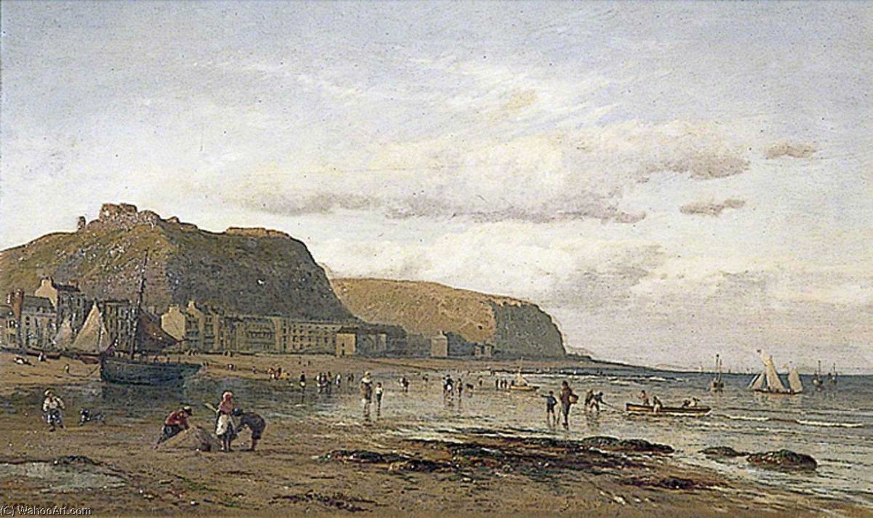 Hastings Beach, East Sussex, Looking East To Pelham Crescent — William Henry Borrow