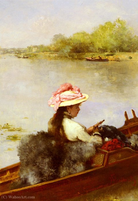 La Promenade Sur Le Lac — Ferdinand Heilbuth