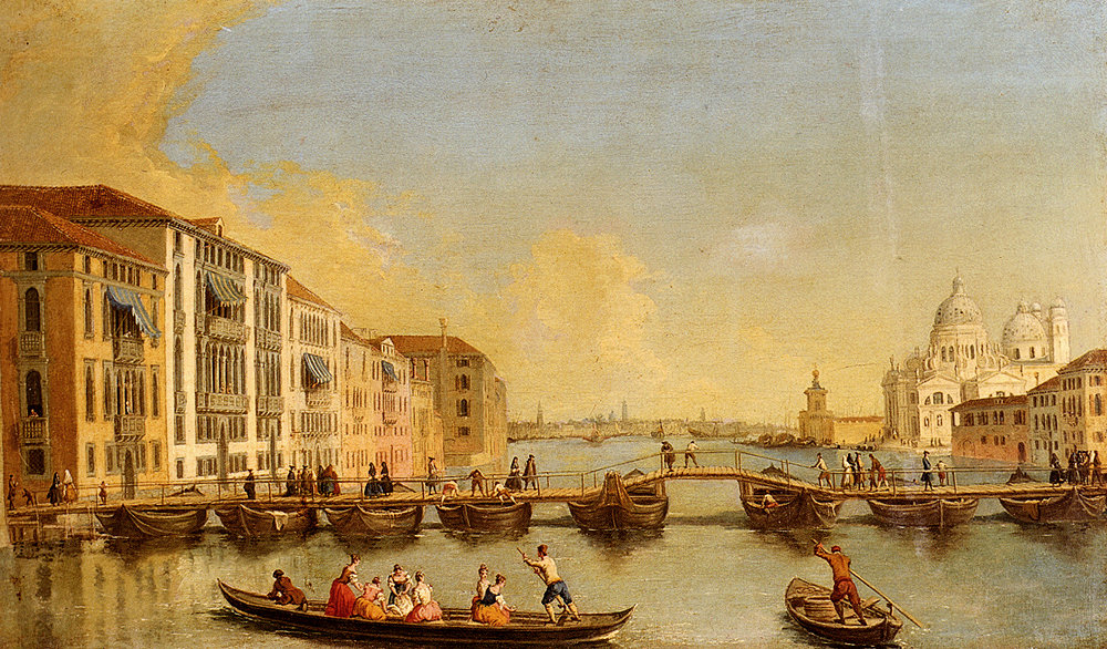 View Of The Grand Canal And Santa Maria Della Salute, Venice — Johann Richter
