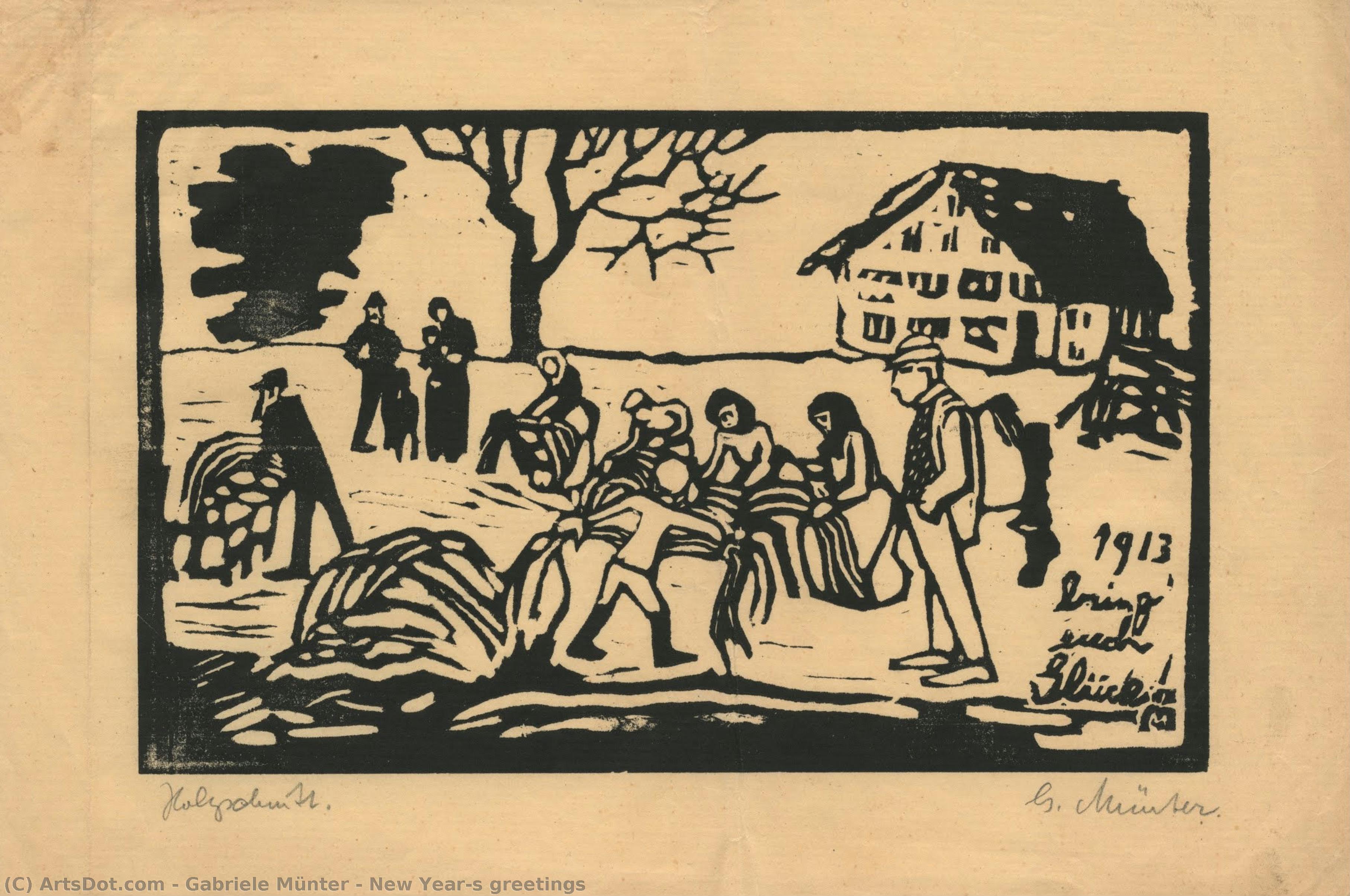 New Year’s Greetings — Gabriele Münter