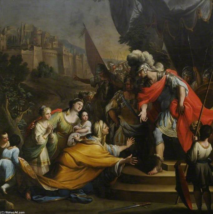Coriolanus Beseeched By His Wife And Mother To Spare The City Of Rome — Andrea Casali
