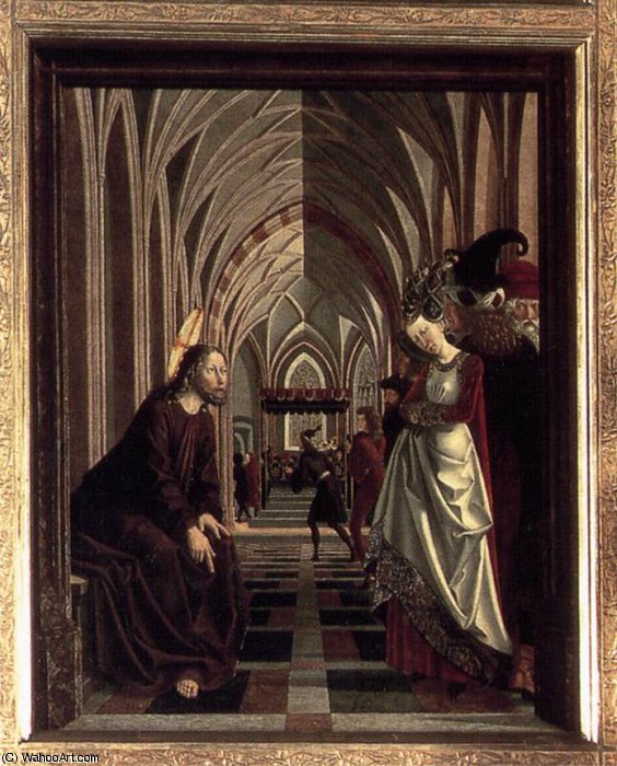 Christ And The Adulteress — Michael Pacher