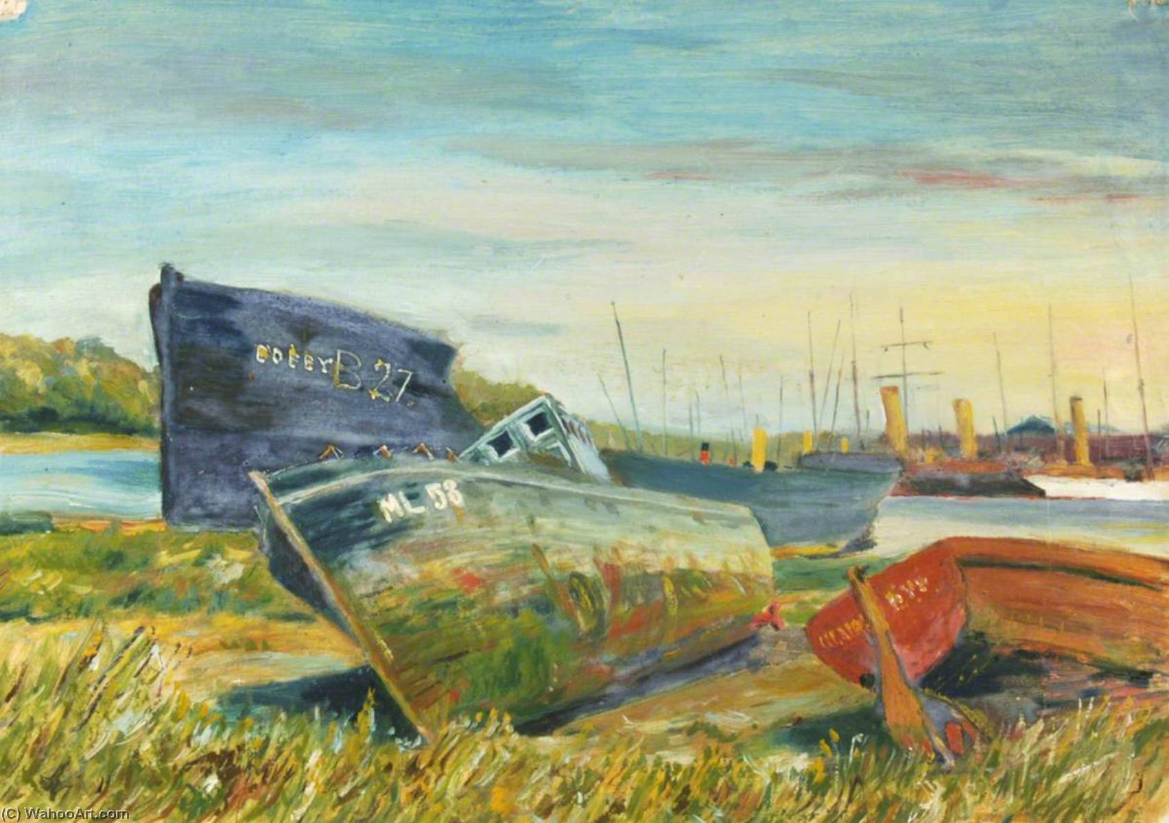 Derelict Fishing Boats — Arthur Cozens