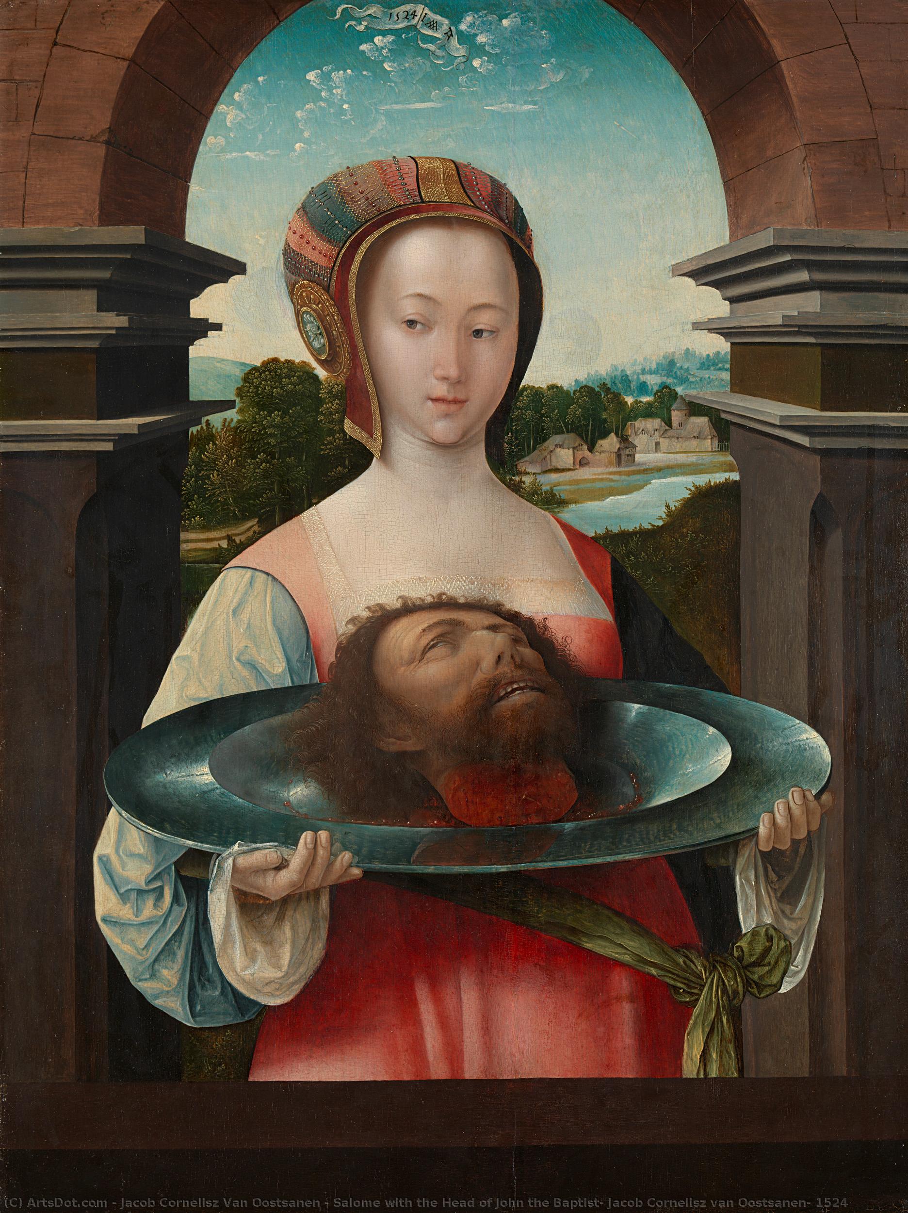 Salome With The Head Of John The Baptist, Jacob Cornelisz Van Oostsanen, 1524 — Jacob Cornelisz Van Oostsanen