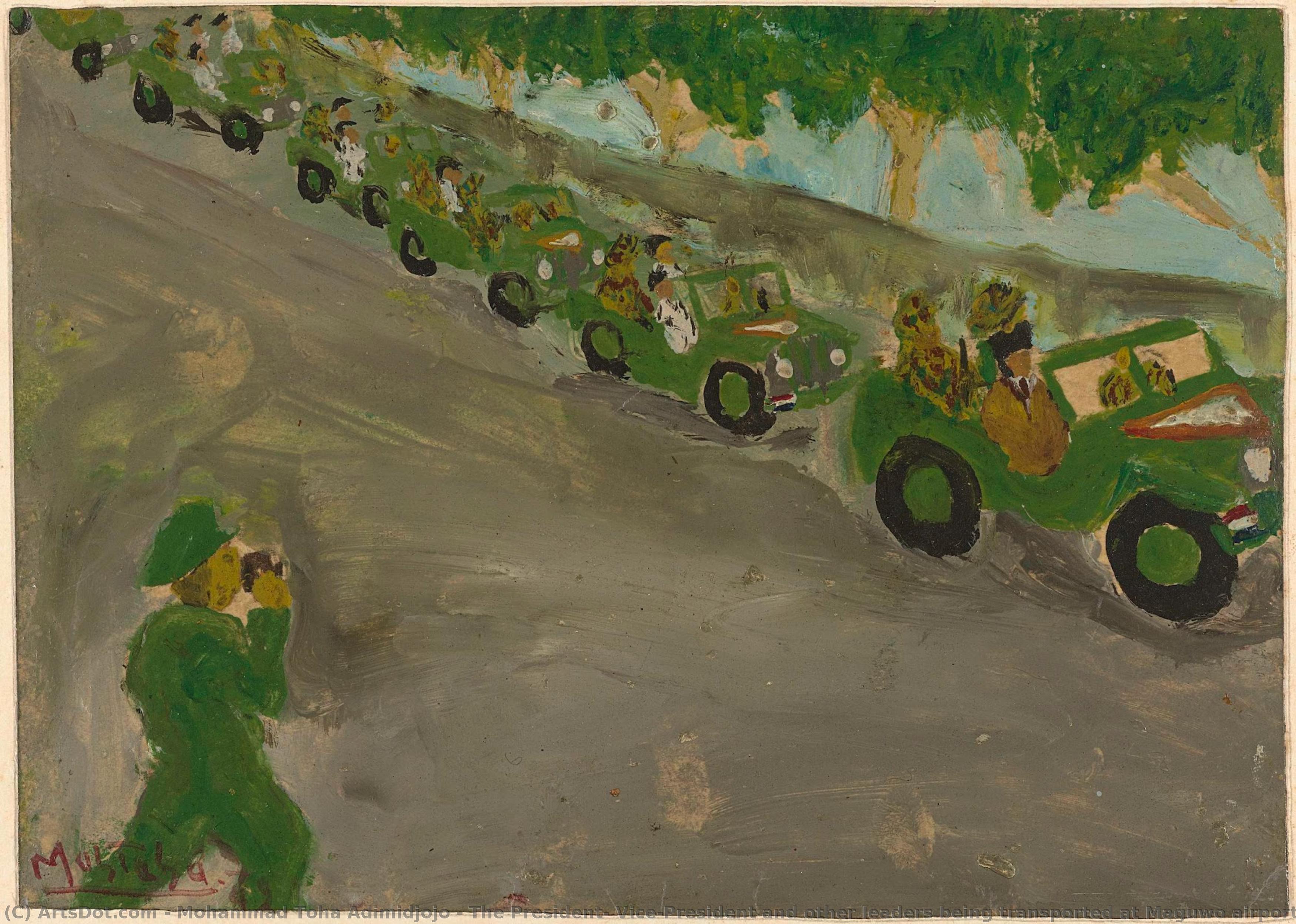 The President, Vice-president And Other Leaders Being Transported At Maguwo Airport To Be Exiled To Sumatra, Mohammad Toha Adimidjojo, 1948 - 1949 — Mohammad Toha Adimidjojo