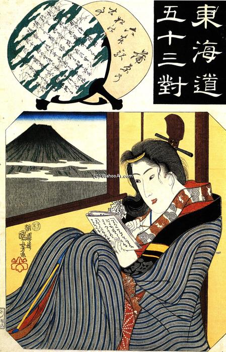 The Station Kambara — Utagawa Kuniyoshi