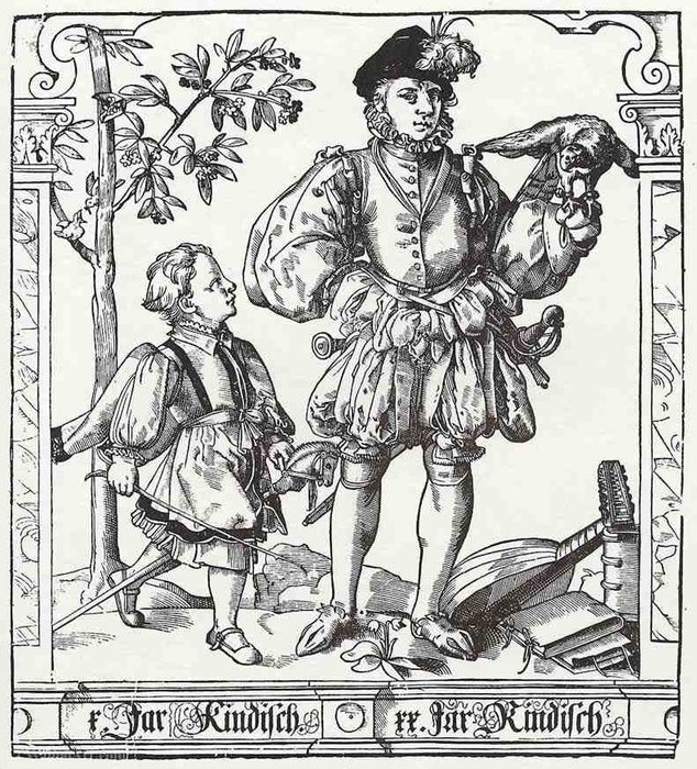 The Age Of Men At The Age Of Ten And Twenty Years — Tobias Stimmer